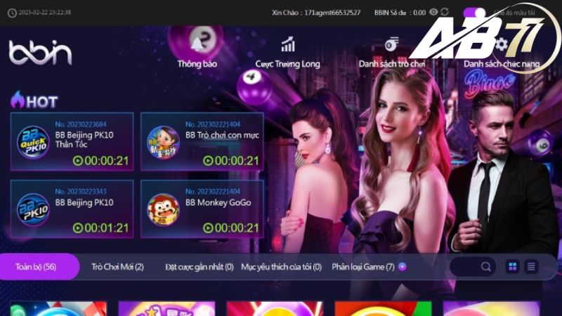 sảnh casino BBIN